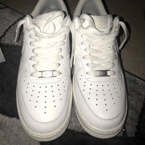 All white air force 1s